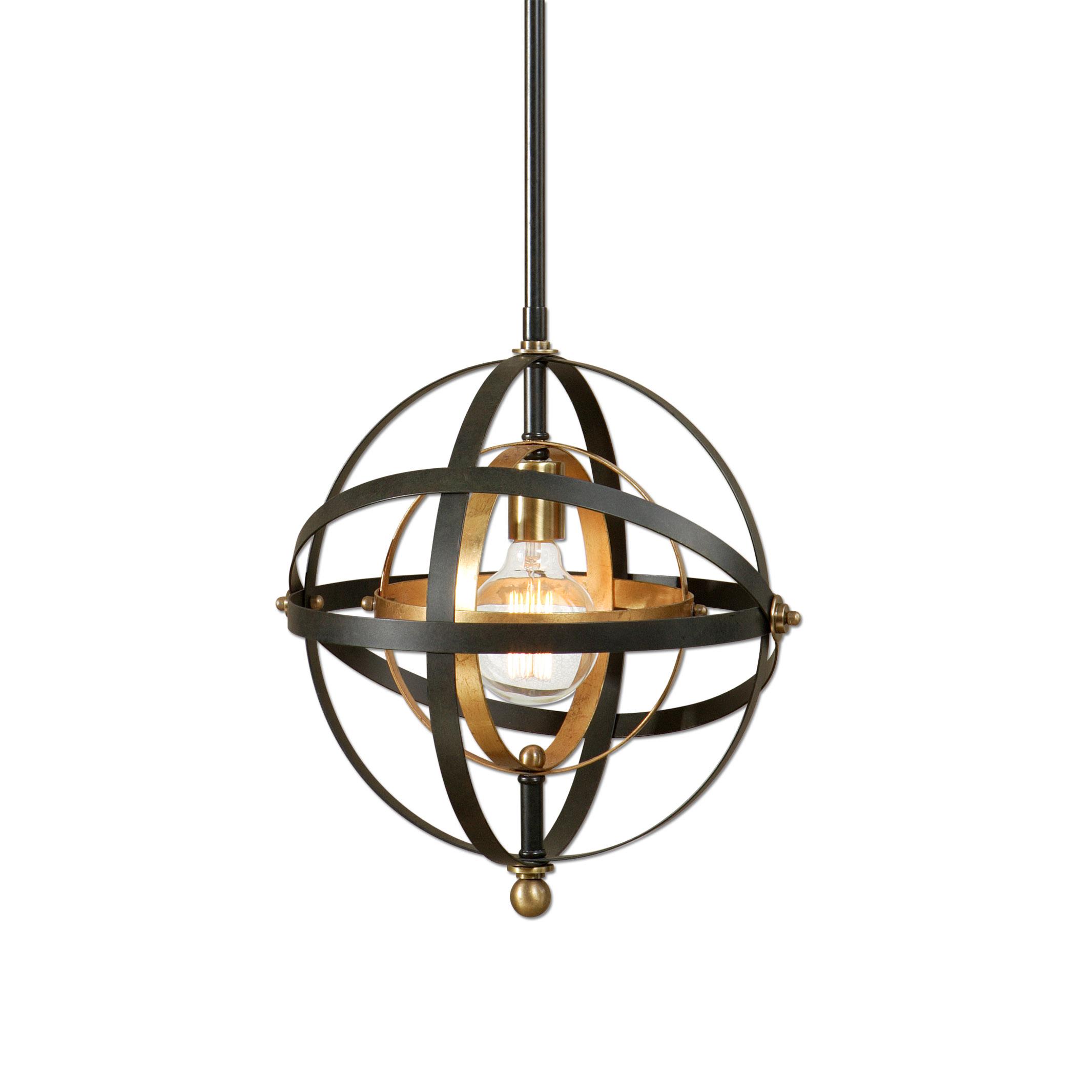 Uttermost Lighting Fixtures Pendant Lights 22039 Rondure 1 Light